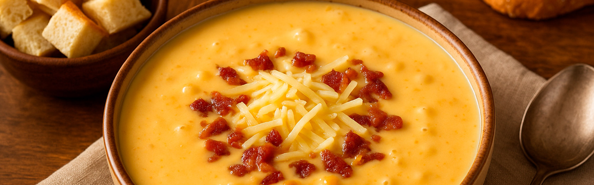 sopa de queijo cremosa