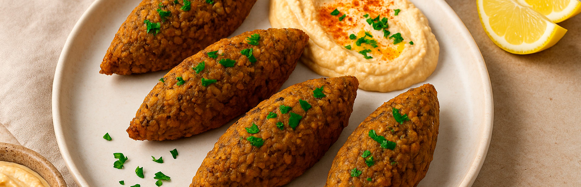 quibe vegano de lentilha com abóbora