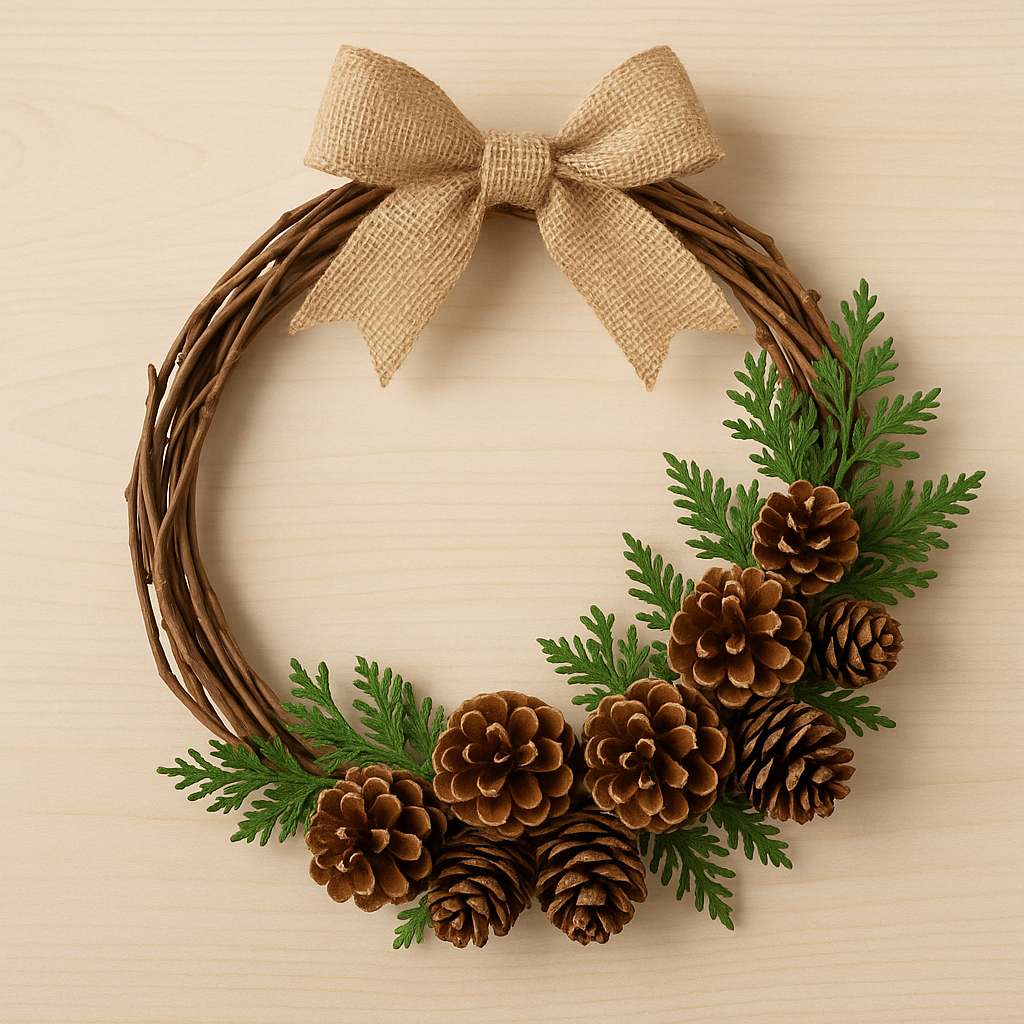 guirlandas de Natal feitas em casa