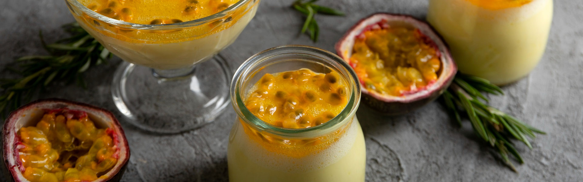 mousse de maracujá saudável