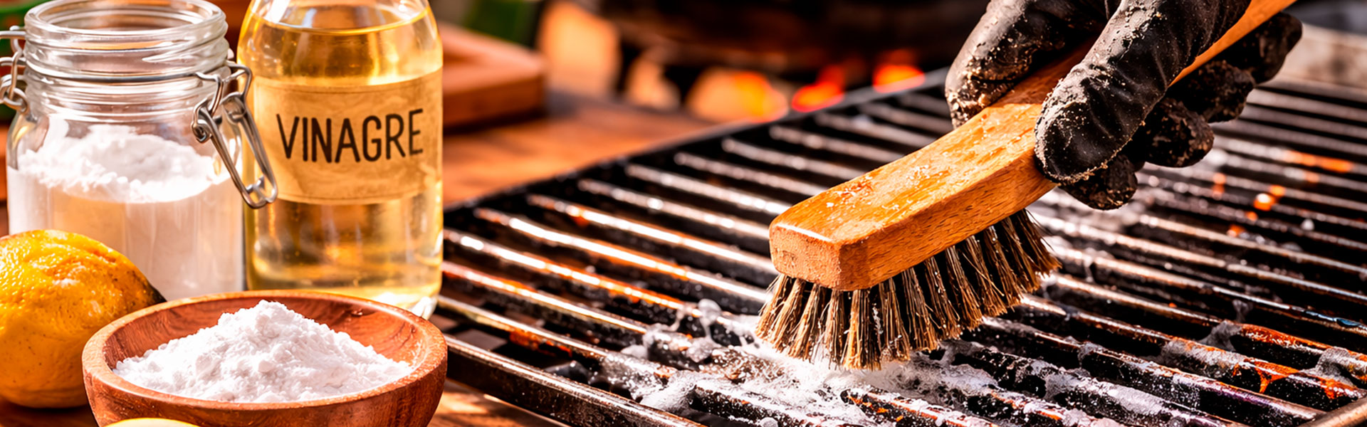 como limpar grelha da churrasqueira