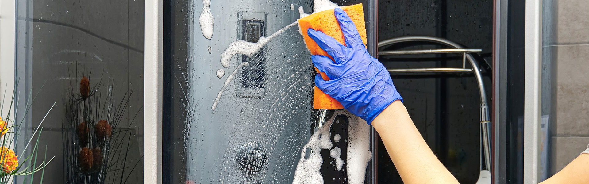 limpar o box do banheiro