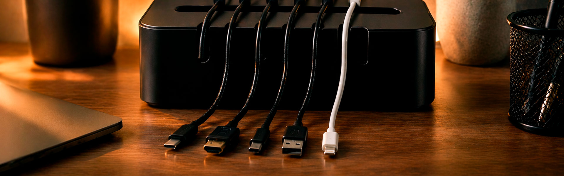 organizar cabos e fios