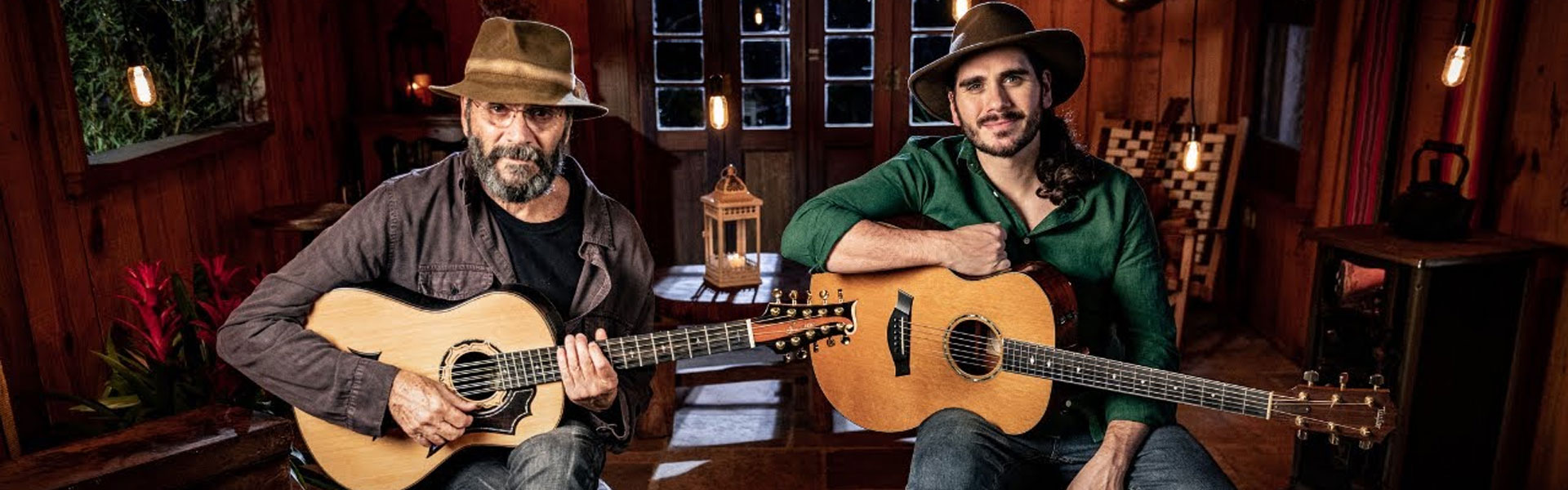 Almir Sater e Gabriel Sater em Curitiba